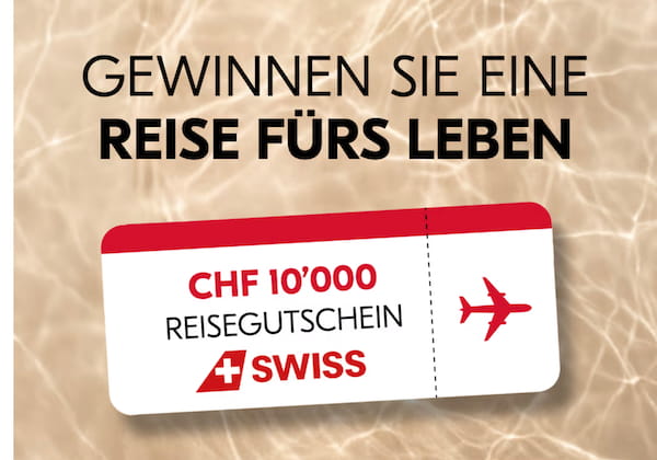 CHF 10'000 SWISS Reisegutschein in Form eines Flugtickets
